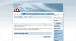 Desktop Screenshot of alerteprix.net